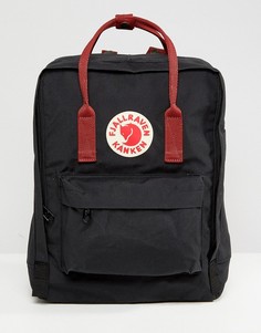 Рюкзак с контрастными ремешками Fjallraven Kanken - Черный