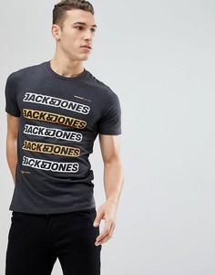 Футболка с логотипом Jack &amp; Jones - Серый