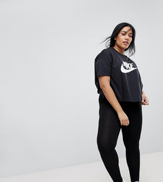 Черные леггинсы с завышенной талией ASOS CURVE - Черный