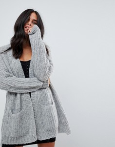Кардиган с добавлением шерсти альпака Free People Weekend Getaway - Серый