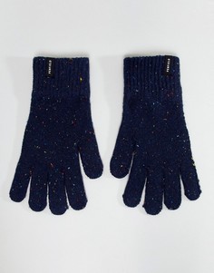 Темно-синие трикотажные перчатки в крапинку Penfield - Темно-синий