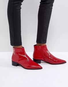 Остроносые ботильоны River Island - Красный