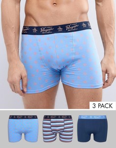 3 пары боксеров-брифов Original Penguin - Синий