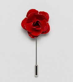 Булавка на лацкан в виде розы Noose & Monkey - Красный