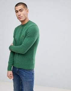 Зеленый джемпер из шетландской шерсти United Colors of Benetton - Зеленый