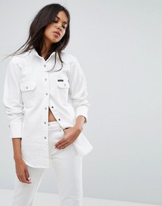 Джинсовая рубашка в стиле вестерн Calvin Klein Jeans - Белый
