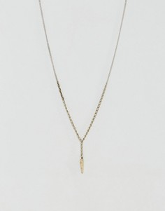 Серебристое ожерелье с подвеской Icon Brand - Серебряный