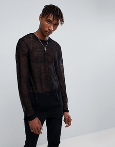Черный прозрачный джемпер ASOS - Черный