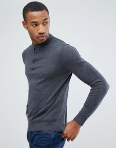 Вязаное поло Jack &amp; Jones Premium - Серый