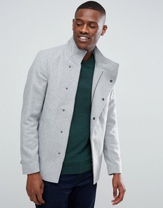 Пальто асимметричного кроя с добавлением шерсти Only &amp; Sons - Серый