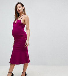 Облегающее платье с баской ASOS MATERNITY - Мульти