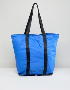 Ярко-синяя складываемая сумка Calvin Klein - Синий