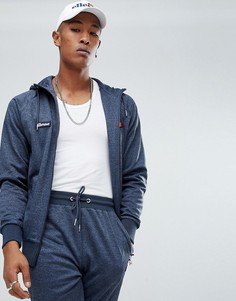 Худи темно-синего цвета с молнией Ellesse - Темно-синий