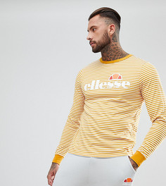 Желтый лонгслив в полоску с логотипом Ellesse - Желтый