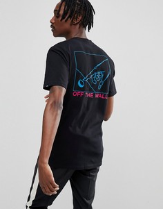 Черная футболка с принтом Vans VA36UEBLK - Черный