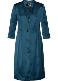 Длинный пиджак из сатина (серо-синий) Bonprix