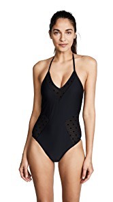 Ella Moss Sheer Dot One Piece