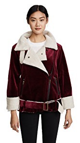 J.O.A. Velvet Moto Jacket