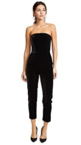 Nicholas Velvet Strapless Jumpsuit