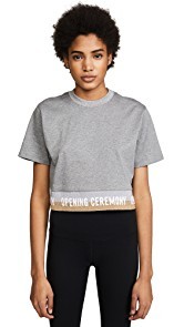 Opening Ceremony Elastic Logo Crop Tee