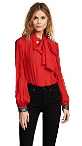 Ramy Brook Cami Embellished Cuff Blouse