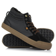 Кеды кроссовки зимние DC Evan Hi Wnt Black/Black/Gum