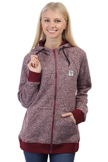 Толстовка классическая женская Billabong Snow Off Zip Ho Dwr Mystic Maroon