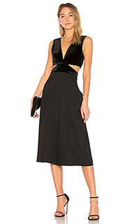 Olya jumpsuit with cutouts in black - BCBGMAXAZRIA