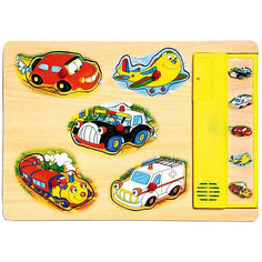 Деревянная рамка-вкладыш со звуком Altacto "Транспорт"