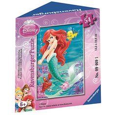 Минипазл «Принцессы» 54 элемента      48 шт в дисплее  # Ravensburger