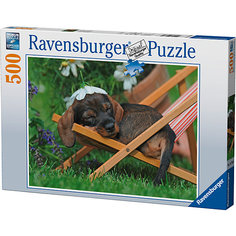 Пазл «Очаровательная такса» 500 шт Ravensburger