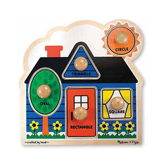 Рамка-вкладыш Melissa &amp; Doug "Коттедж", Первые фигуры