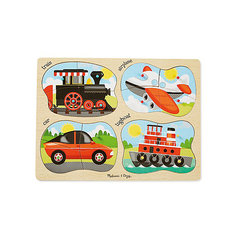 Набор напольных пазлов Melissa &amp; Doug "Транспорт" 4 в 1