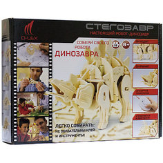 Деревянный конструктор Стегозавр , звуковой контроль, звуковые эффекты D Lex