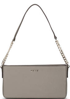 Кожаная сумка с одним отделом на молнии Dkny