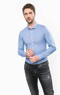 Хлопковая приталенная рубашка Guess