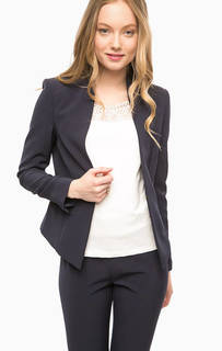 Темно-синий приталенный жакет Gaudi