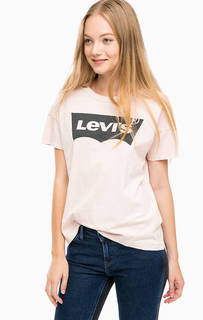 Розовая футболка с логотипом бренда Levis®