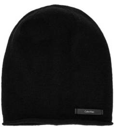 Черная шапка из шерсти и кашемира Calvin Klein Jeans