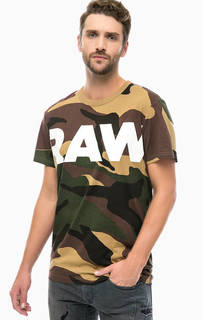 Футболка с камуфляжным принтом G Star RAW