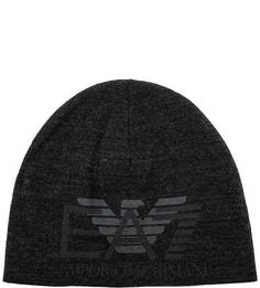 Трикотажная шапка с принтом EA7