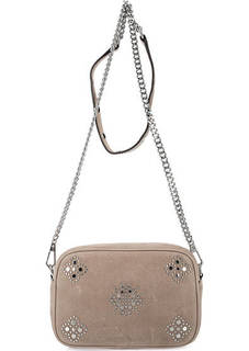 Сумка из нубука с металлическим декором Rebecca Minkoff
