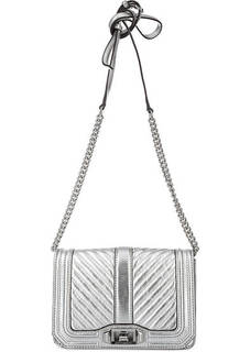 Маленькая кожаная сумка с откидным клапаном Rebecca Minkoff