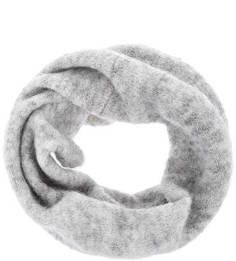 Серый шарф-хомут из мохера Canoe