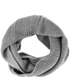 Серый вязаный шарф-хомут Selected