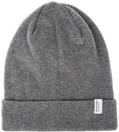 Серая хлопковая шапка Selected