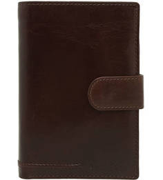 Коричневое портмоне из натуральной кожи Gianni Conti