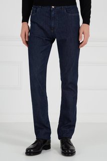 Прямые синие джинсы Canali