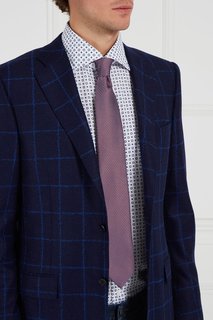 Шелковый галстук с жаккардовым узором Canali