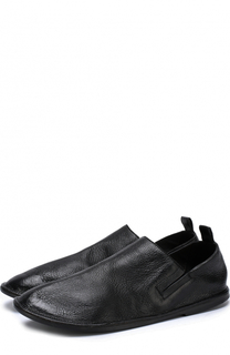 Кожаные лоферы с эластичными вставками Marsell